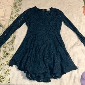 BLUE LACE DRESS